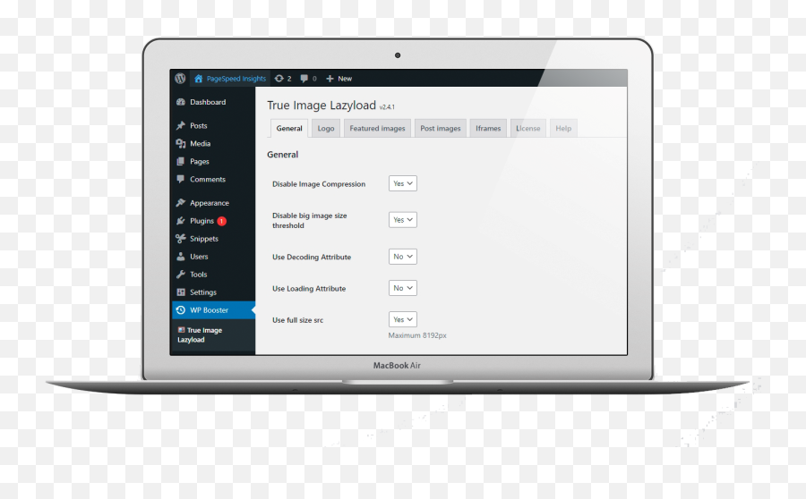 Plugin True Image U0026 Lazy Load - Wp Booster Vertical Png,Lazy Icon