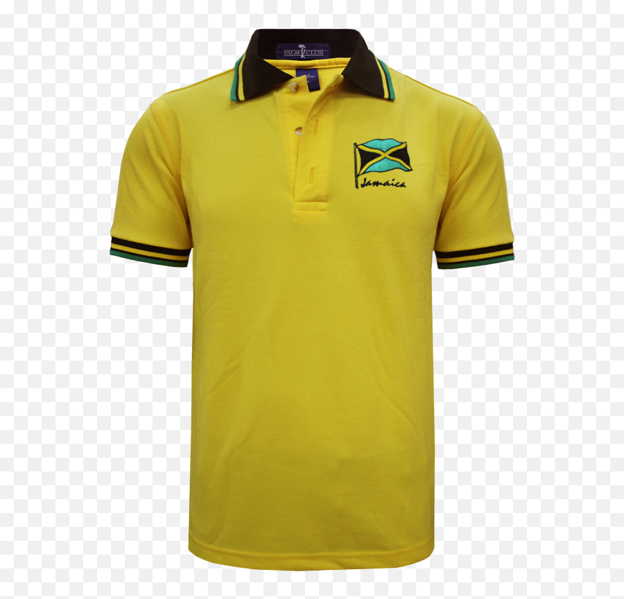 Mens Jamaica Flag Embroidered - Asquith And Fox Polo Png,Jamaica Flag Png