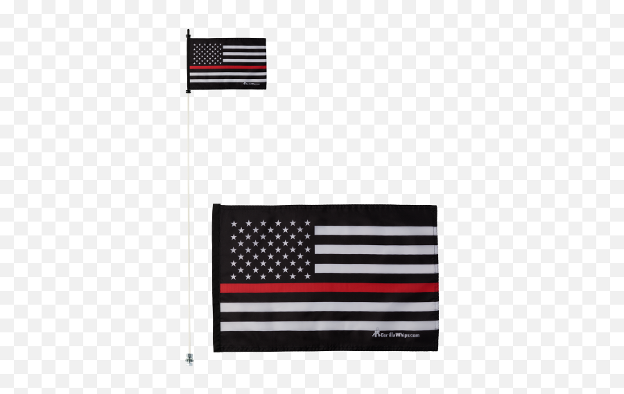 Thin Red Line American Flag Whip Safety - Firefighter Ax Flag Png,Black And White American Flag Png