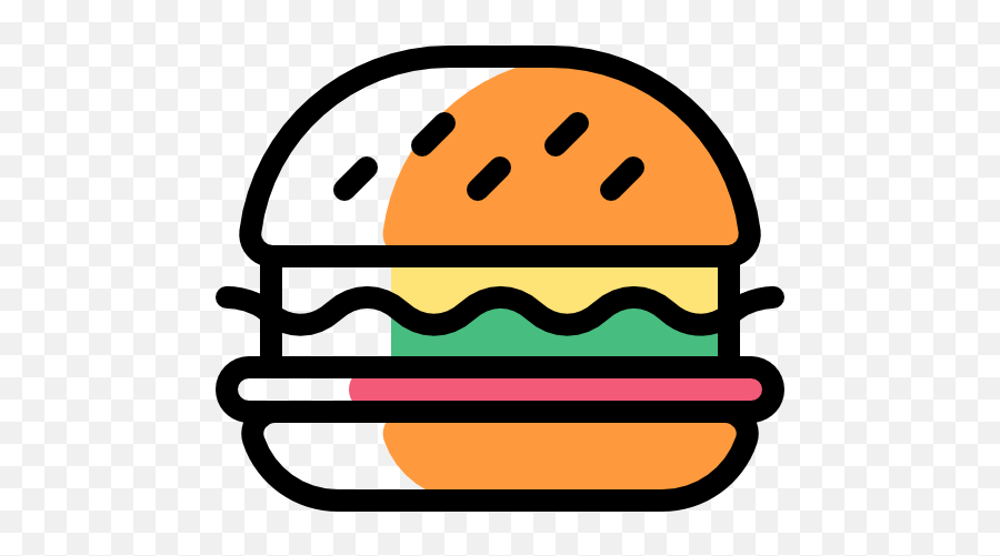 Hamburger Free Vector Icons Designed By Freepik Burger - Burger Icon Vector Png,Hamburger Bun Icon