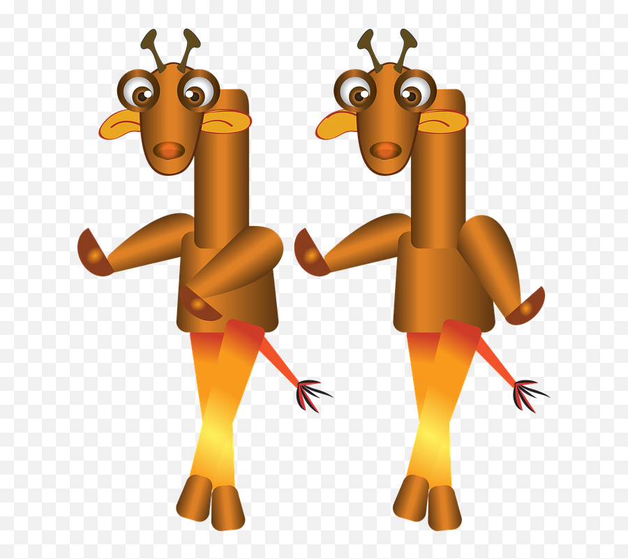Cartoon Giraffe Dancing Silly - Free Vector Graphic On Pixabay Animal Figure Png,Dancing Penguin Icon