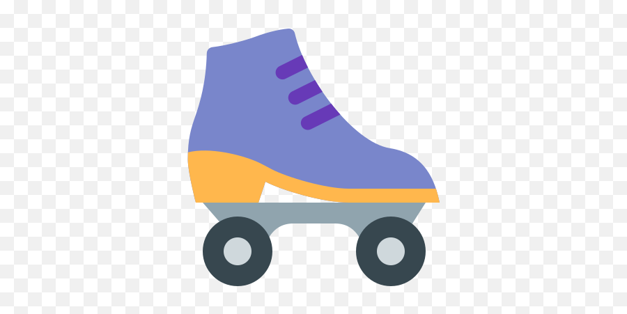 Roller Skates Icon In Color Style Png