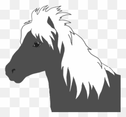 Horse Silhouette - Horses Head White png