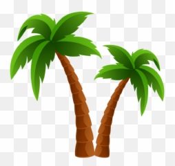 Clipart Tree Cartoon Transparent - Palm Art png
