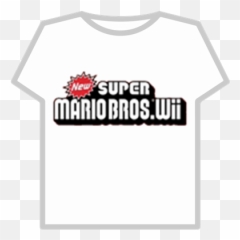 New Super Mario Bros Wii Shirt - Roblox Neon District Nd Redwood png