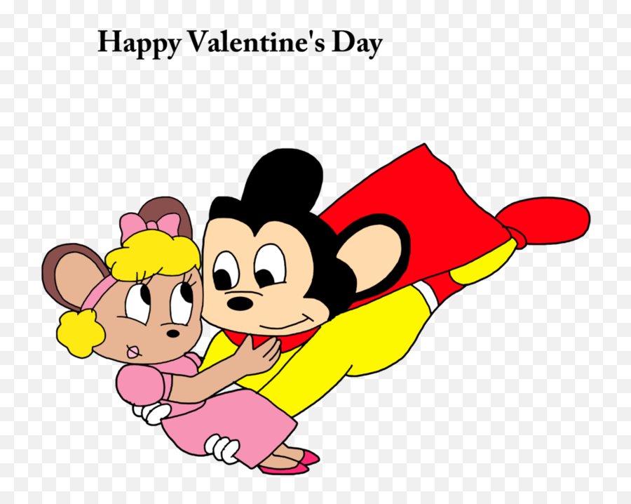 Mice Clipart Valentine Transparent Free For - Mighty Mouse Png,Mighty Mouse Png