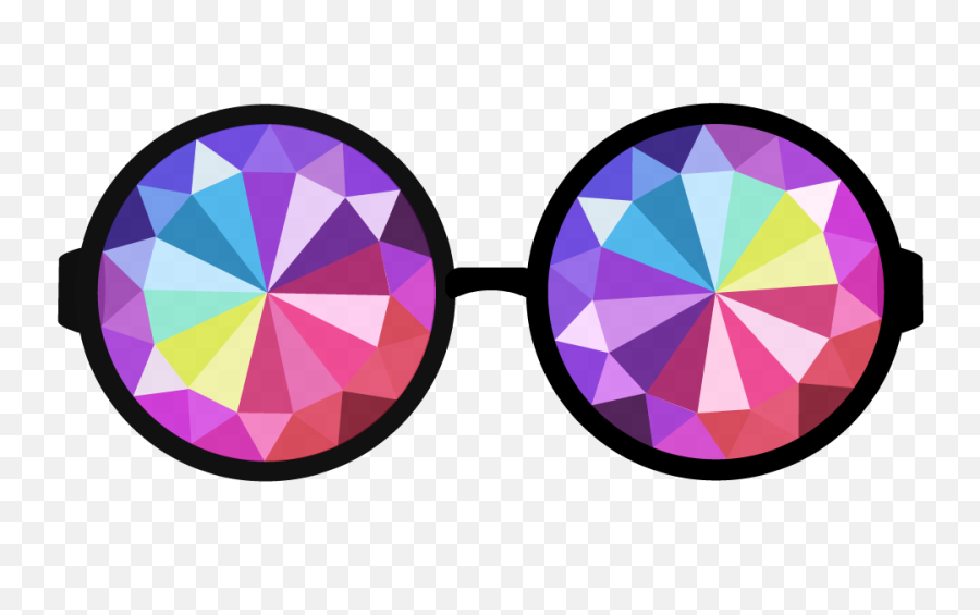 Disco Glasses By Asmaa Inktale - Cat Eye Sunglasses Transparent Background Png,Circle Glasses Png