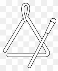Triangle Clipart Outline - Instrument Coloring Page png