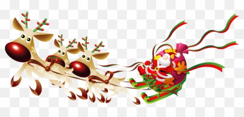 Santa Sleigh Png - Sleigh Background Png