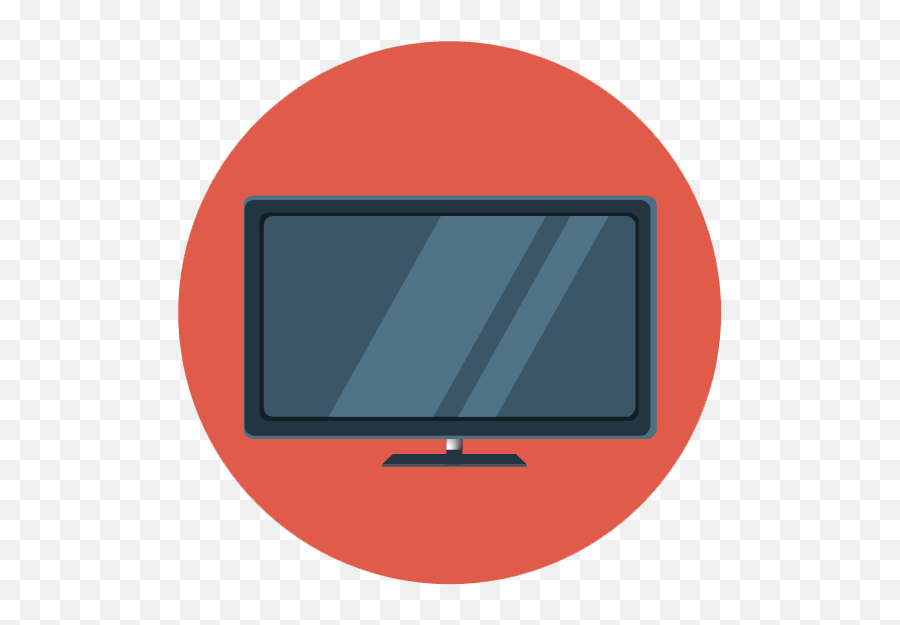 Flat Tv Icon - Tv Icon Png,Tv Icon Png