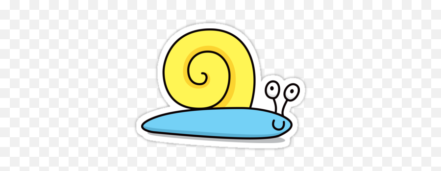 Funny Cute Cartoon Snail Sticker In 2020 - Snail Sticker Transparent Png,Snail Transparent