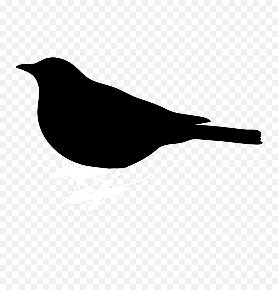 Bird Silhouette Clip Art - Silhouette Of A Bird Simple Png,Bird Outline Png