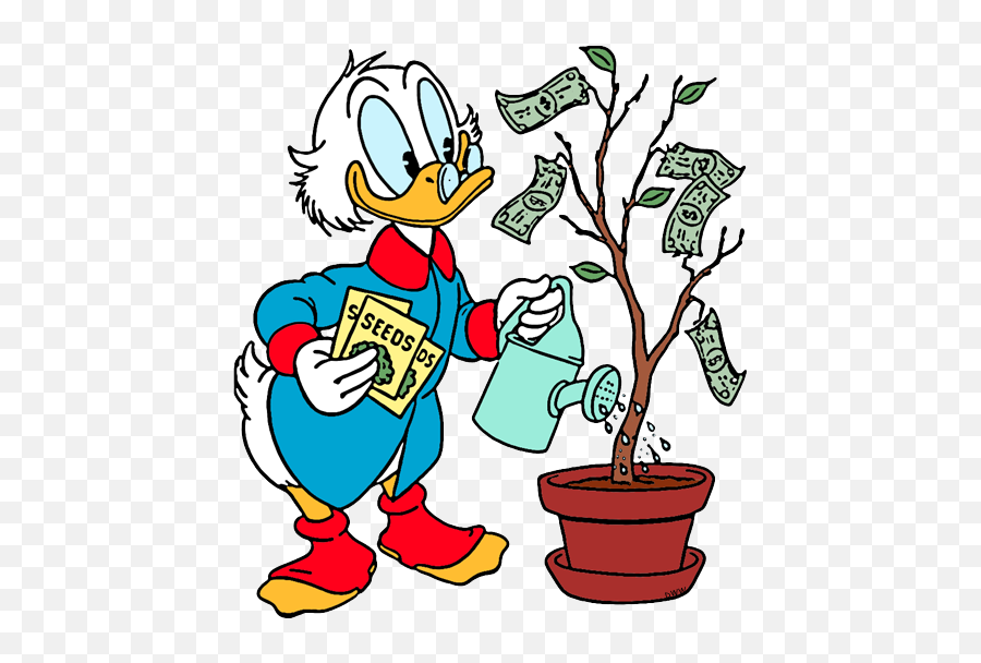 Ducktales Clip Art Disney Galore - Scrooge Mcduck Saving Money Png,Scrooge Mcduck Png