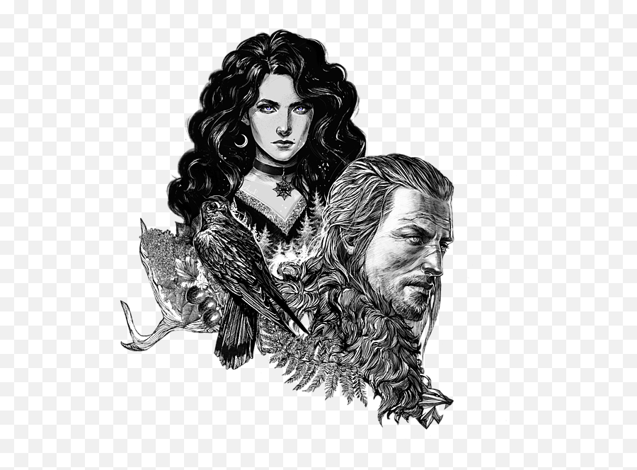 The Witcher - Geralt And Yennefer Iphone X Case Tattoo The Witcher Yennefer Png,Geralt Png