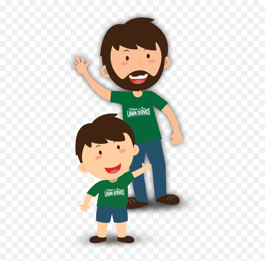Father Clipart Child - Father And Son Cartoon Transparent Png,Father And Son Png