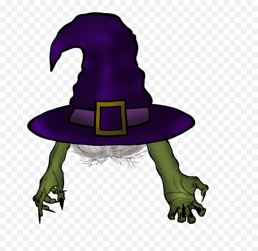 Witch Hat Halloween - Free Image On Pixabay Klobouk Kouzelný Png Kreslený,Witch Hat Transparent