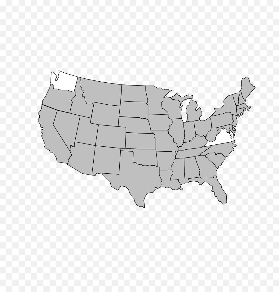 Washington Dc Png - Acbj Usa Map Washington Dc United Drawing,United States Png