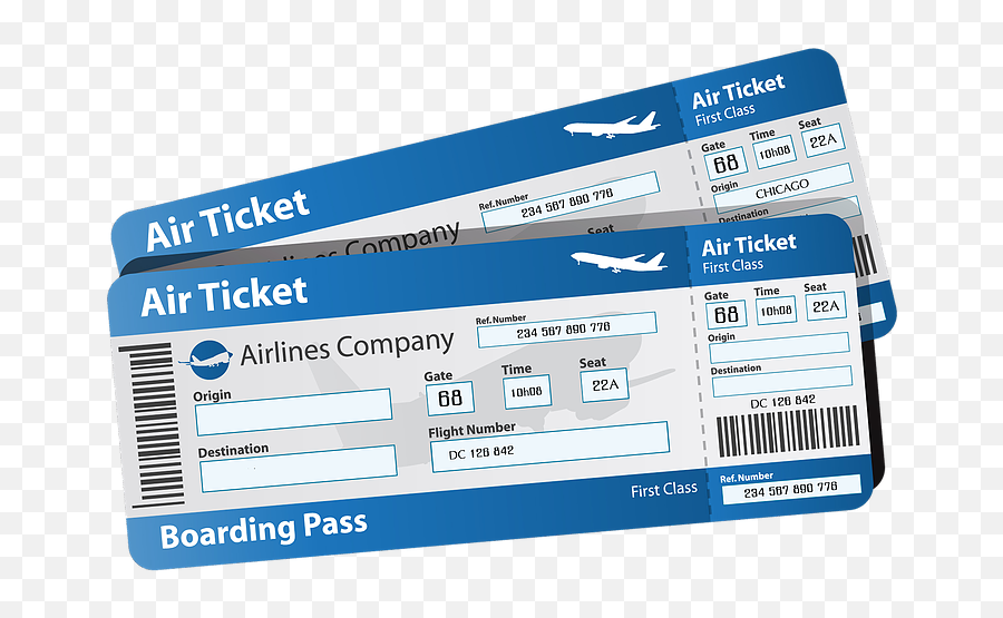 Download Hd Blank Plane Ticket Png - Air Ticket Png Airplane Ticket Png,Ticket Png