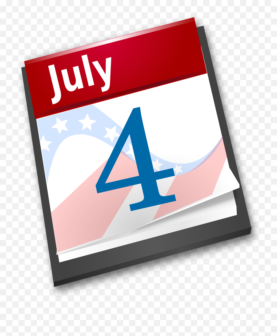 Independence Day July 4th Png - Fourth Of July On Calendar,July Png