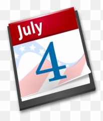 Independence Day July 4th Png - Fourth Of July On Calendar,July Png