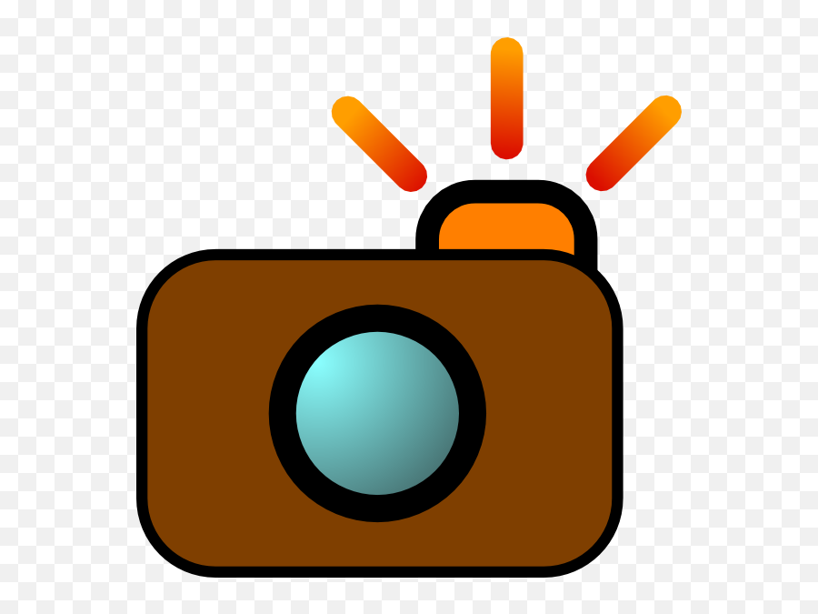 Camera Brown Clip Art - Vector Clip Art Online Camera Icon Png,Camera Clipart Png