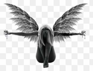 Angel Girl Darkness Transparent Wings - 26875 Angle And Devil png