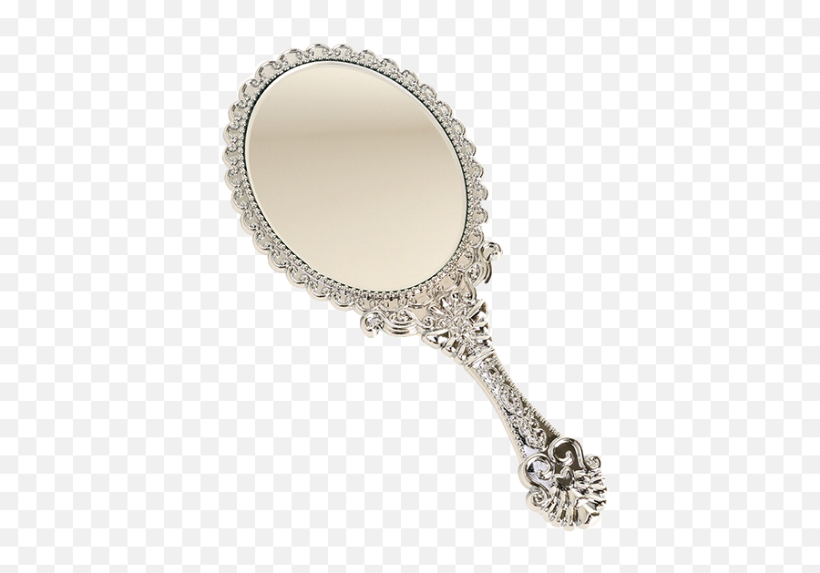 Mirror Silver Handmirror Pngs Png - Makeup Hand Mirror,Hand Mirror Png
