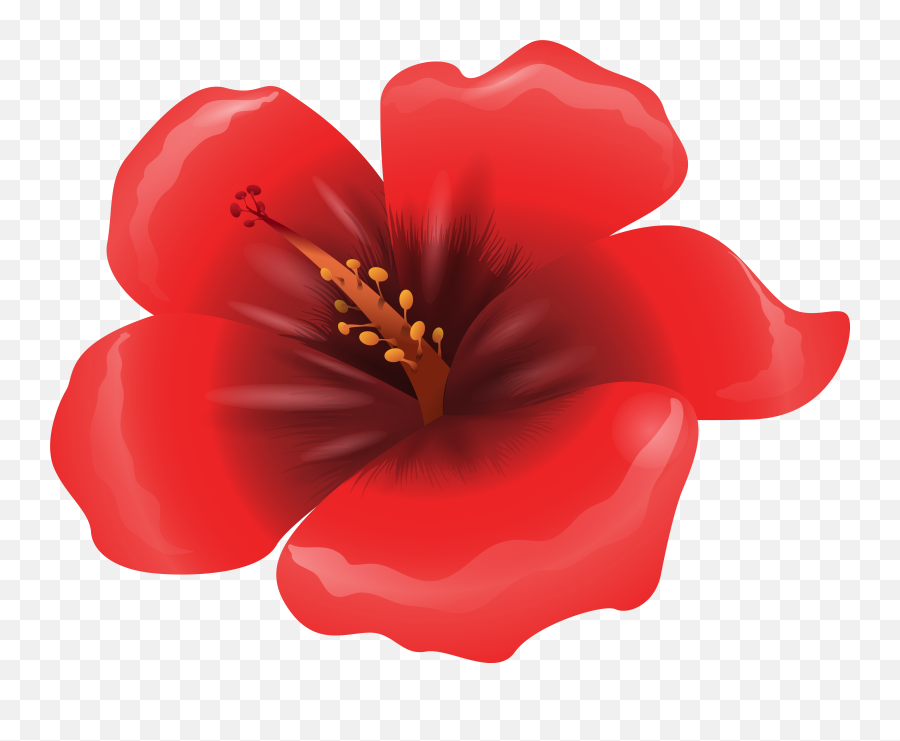 Large Red Flower Clipart Png Image - Red Flower Clip Art Png,Red Flower Transparent