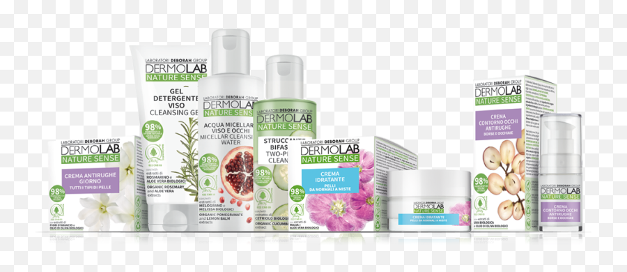 Natural Skincare Products With - Dermolab Nature Sense Png,Giorno Hair Png