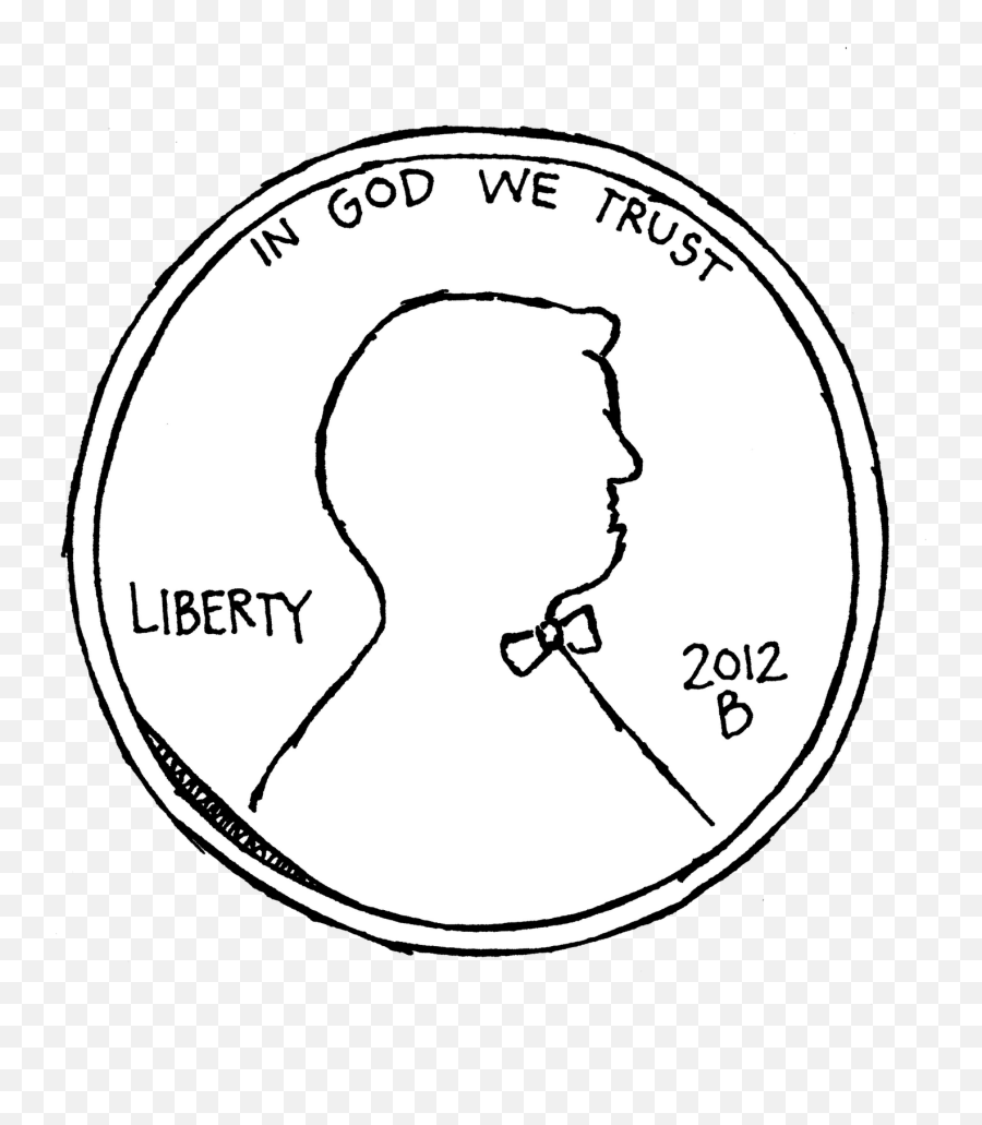 Pennies - Drawing Of Penny Png Download Original Size Png Draw A Easy Coin,Penny Png