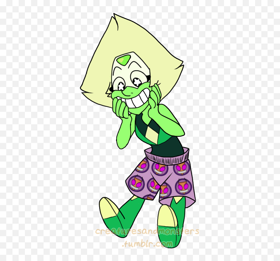 Peridot Wearing Invader Zim Boxers Steven Universe Know - Peridot And Invader Zim Png,Invader Zim Png