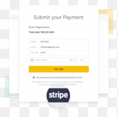 Payments Online From Your Surveys - Stripe png