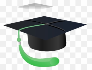 Black Graduation Cap Blue Tassel Png - Png Student Cap,Tassel Png