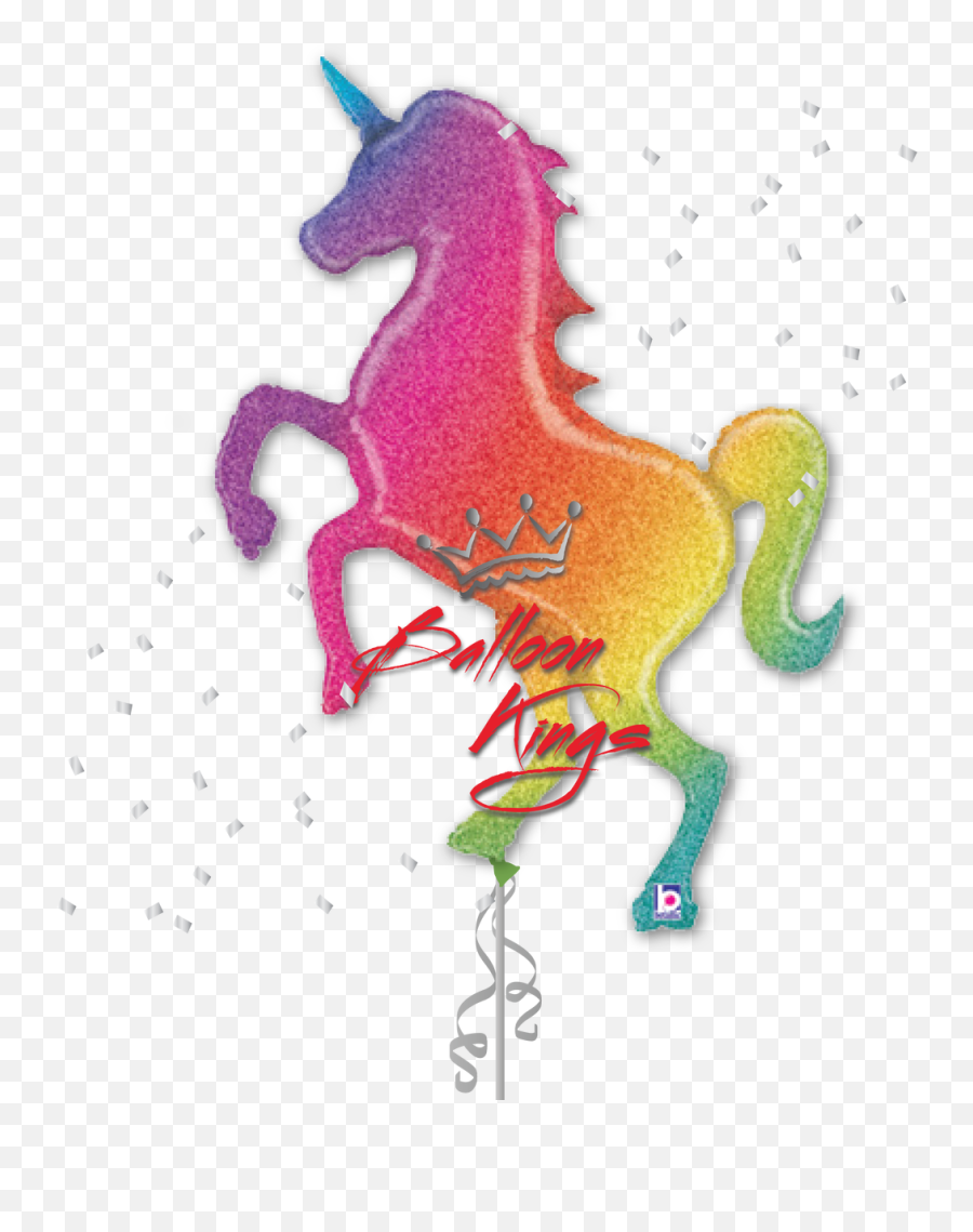 Download Glittering Rainbow Unicorn - Glitter Rainbow Unicorn Png,Rainbow Unicorn Png