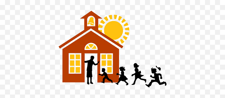 Child Care Bright Beginnings Limerick Pa - School House Png,Children Silhouette Png