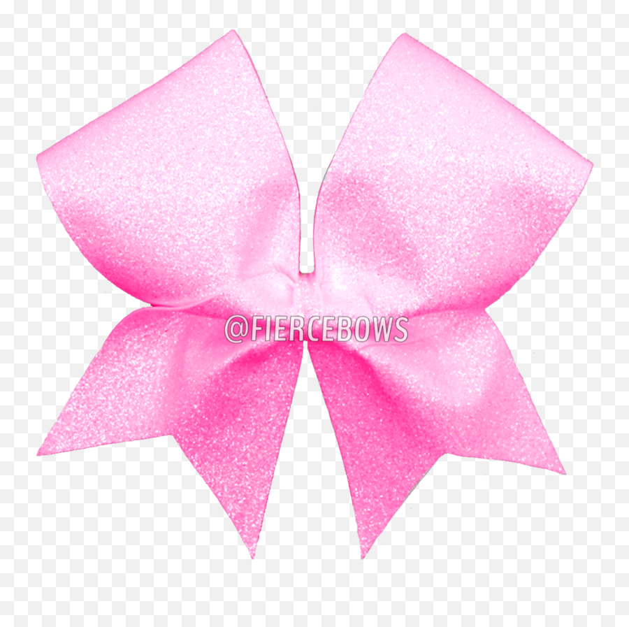 Download Light Pink Glitter Cheer Bow Fierce Bows - Clip Art Png,Cheerleading Png