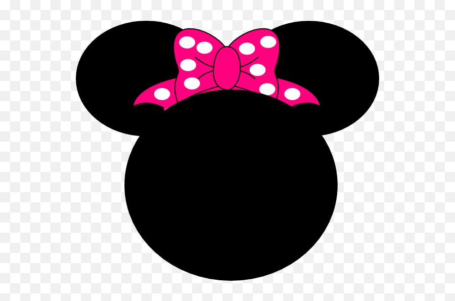 Mickey Mouse Ears Clip Art - Head Of Minnie Mouse Png,Minnie Mouse Face Png