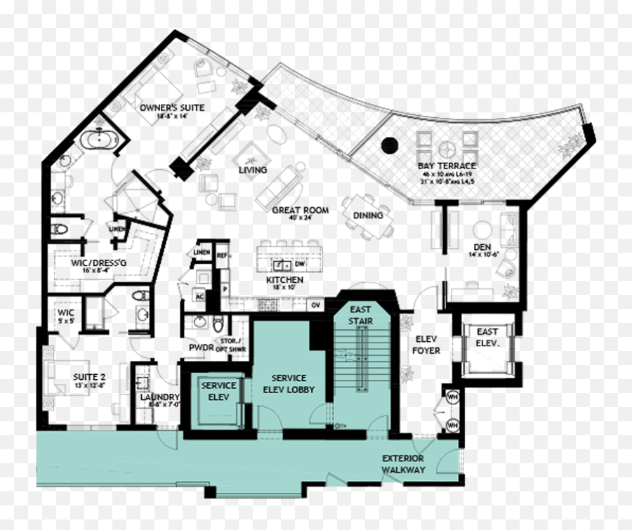 Bayshore Luxury Condos And Residences In Downtown Tampa Fl - Virage Floorplans Png,Icon Bay Floor Plans