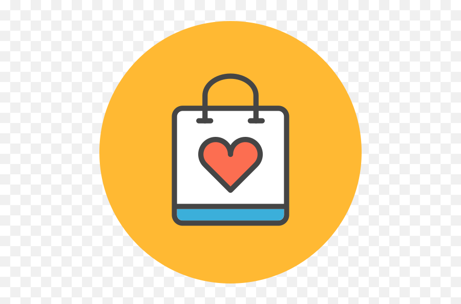 Heart Bag Shopping Free Icon Of Flat - Line Ecommerce Beauty Shopping Icon Png,Line Icon Heart