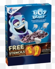 Monster Cereals Make A Haunting Return To Breakfast Aisles - General Mills Boo Berry png