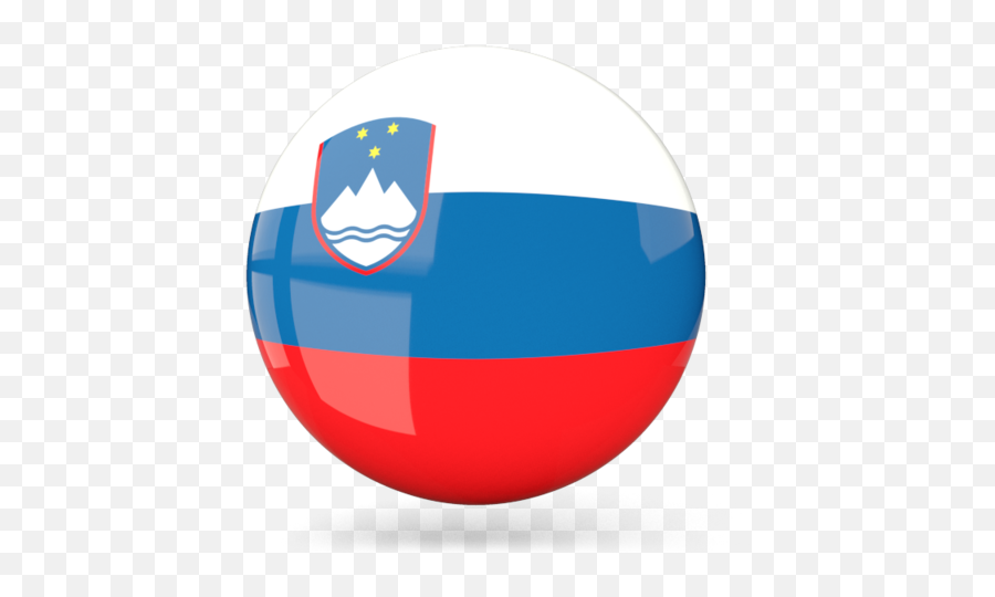 Glossy Round Icon Illustration Of Flag Slovenia - Slovenia Round Flag Png,Round Flag Icon