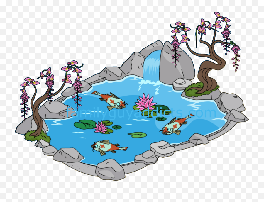 Clipart Koi Pond - Fish In A Pond Clipart Png,Pond Png