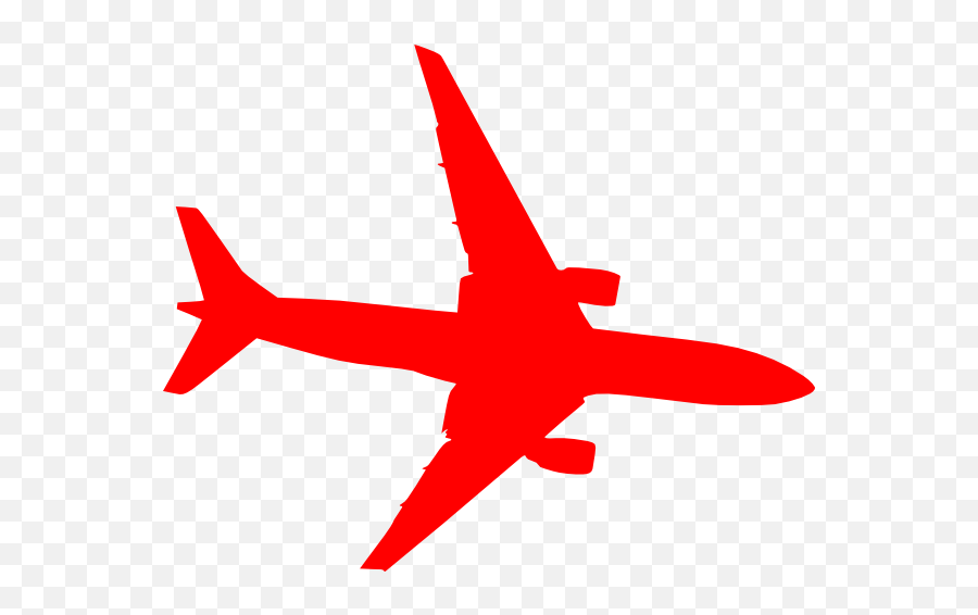 Airplane Red Clip Art - Vector Clip Art Online Plane Blue Png,Airplane Icon Vector