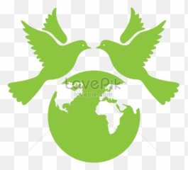 Green World Peace Day Vector Png Image And Psd File For Free - Sprocket Yamaha Ybr 125