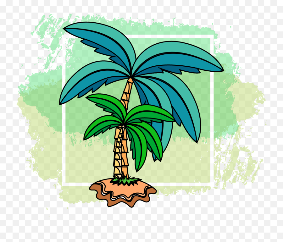 Tree Palm Icon Brush Background Graphic By Fadhiesstudio - Fresh Png,Icon Brushes