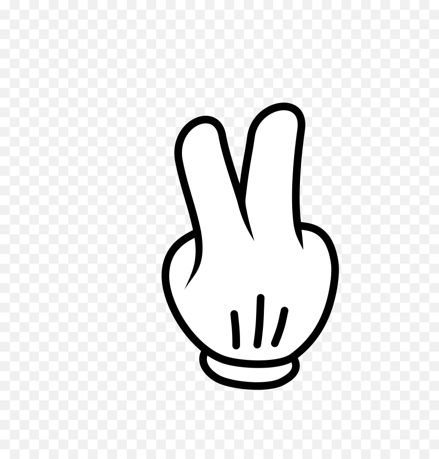 Fingers Clipart Foam - Mickey Mouse 3 Fingers Png,Foam Finger Png