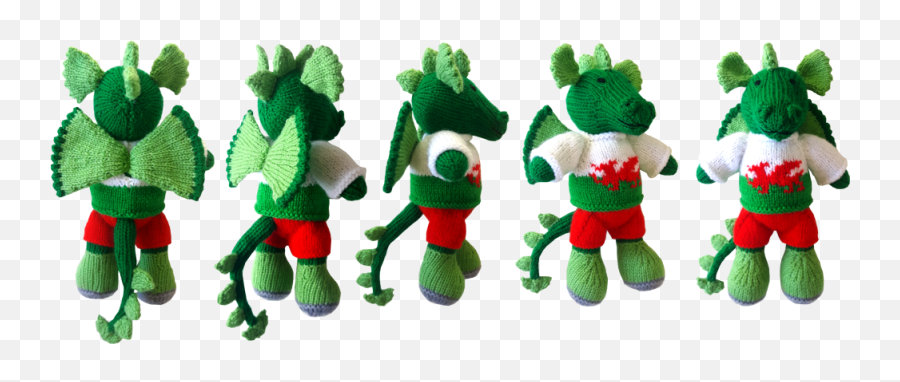 Toy Knitting Pattern For A Welsh Dragon Boy Wearing Flag - Christmas Tree Png,Tree Top Down Png