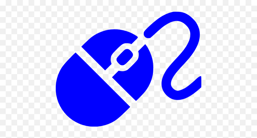 Blue Mouse Icon - Free Blue Computer Hardware Icons Png,Mouse Icon