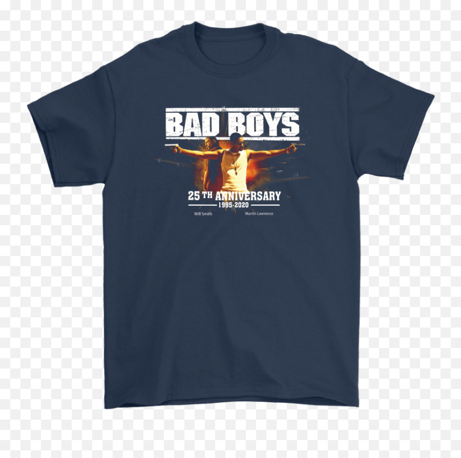 Bad Boys 25th Anniversary 1995 2020 Will Smith Martin - Navy Blue Shirt Color Combination Png,Will Smith Transparent