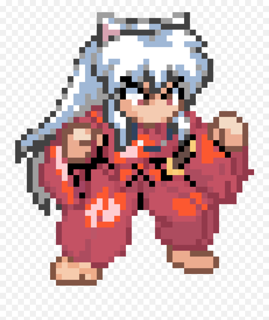 Pixilart - Inuyasha By Jmart Anime Perler Beads Png,Inuyasha Png